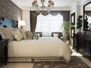 stylish and welcoming bedroom 1809 3D Model