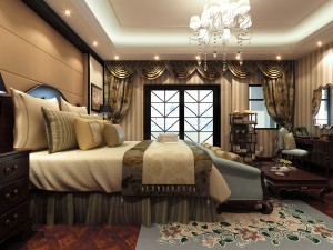 stylish and welcoming bedroom 1811 3D Model