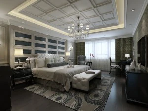 stilvolles und einladendes Schlafzimmer 1814 3D Modell