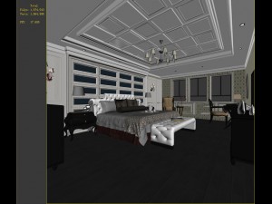 stylish and welcoming bedroom 1814 3D 모델