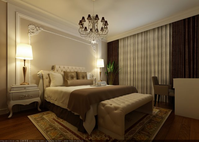 stylish and welcoming bedroom leisure terrace 1802 3D मॉडल .c4d .max .obj .3ds .fbx .stl .blend 