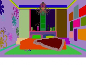 stylish modern green bedroom 1826 3D Модель