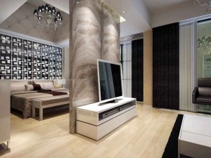 elegante camera da letto moderna 1801 Modello 3D