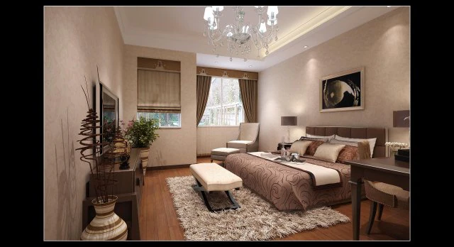 stylish modern bedroom 1805 3D Model .c4d .max .obj .3ds .fbx .stl .blend
