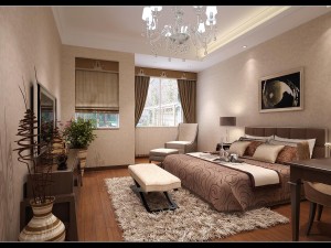 stylish modern bedroom 1805 3D Model