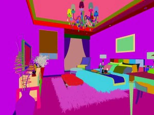 stylish modern bedroom 1805 3D Model