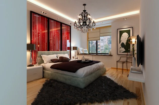 stylish modern bedroom 1806 3D Model .c4d .max .obj .3ds .fbx .stl .blend 