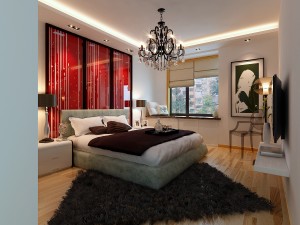 stylish modern bedroom 1806 Modello 3D