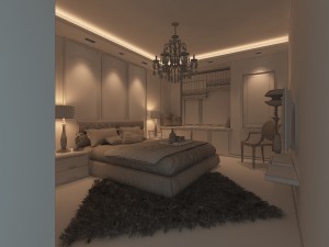 stylish modern bedroom 1806 Modèle 3D