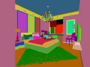 stylish modern bedroom 1806 3D Model