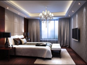 stylish modern bedroom 1808 Modèle 3D