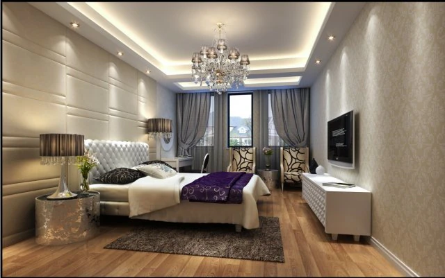 stylish modern bedroom 1809 3D Model .c4d .max .obj .3ds .fbx .stl .blend 