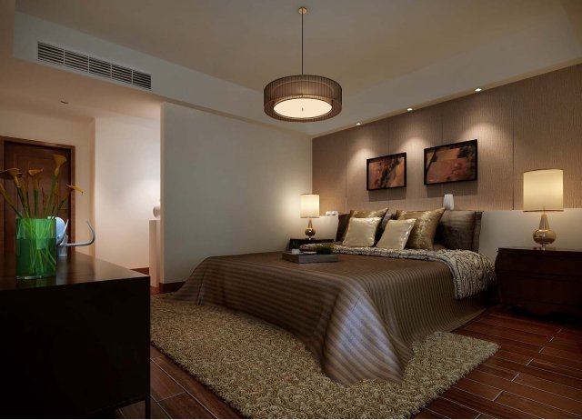 stylish modern bedroom 1812 Modelo 3D .c4d .max .obj .3ds .fbx .stl .blend 