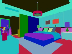 stylish modern bedroom 1812 3D Model