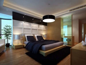 стильна сучасна спальня 1813 3D Модель