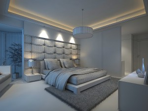 stylish modern bedroom 1813 3D Model