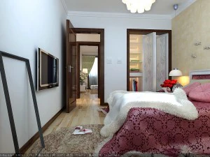 stylish modern bedroom 1818 3D Model