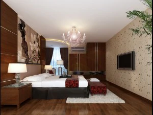 时尚现代卧室 1819 3D 模型