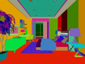 stylish modern bedroom 1821 3D Model