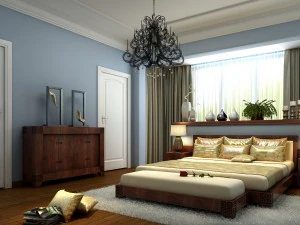 stilvolles modernes Schlafzimmer 1824 3D Modell