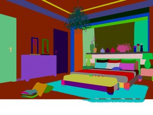stylish modern bedroom 1824 3D Model