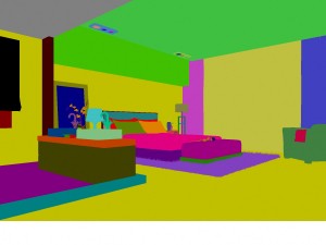 stylish modern bedroom 1829 Model 3D