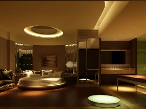 stylish modern bedroom 1832 3D Модель