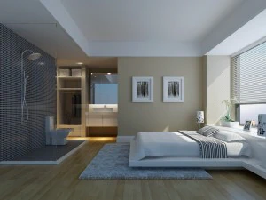 stylish modern bedroom 1833 3D Model