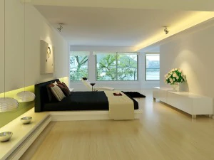 стильная современная спальня 1834 года 3D Модель