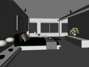 stylish modern bedroom 1834 3D Model