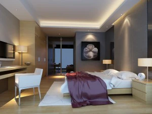 dormitorio moderno y elegante 1837 Modelo 3D