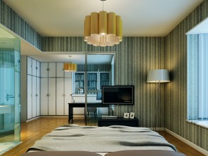 stylish modern bedroom 1840 3D Model