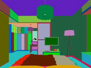 stylish modern bedroom 1840 3D Model