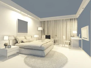 stylish modern bedroom 1841 3D Model