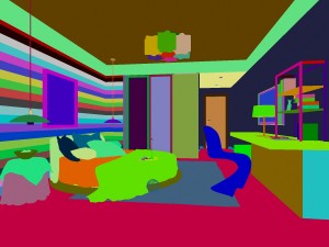 stylish modern bedroom 1843 Model 3D