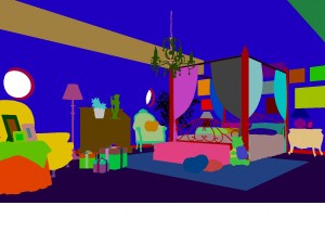 pastoral retro pink sleeping bedroom 5110 3Dモデル
