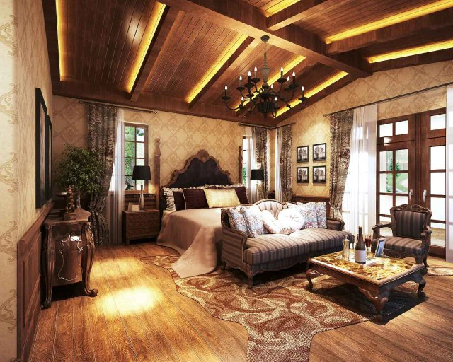 pastoral bedroom 5103 3D Model .c4d .max .obj .3ds .fbx .stl .blend