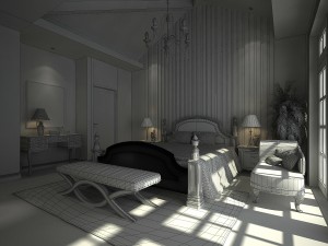 pastoral bedroom 5106 Modelo 3D