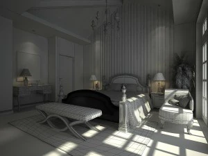 pastoral bedroom 5106 3D Model
