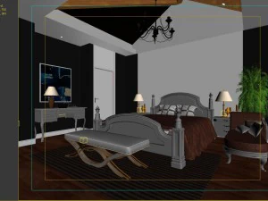 pastoral bedroom 5106 3D Model