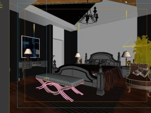 pastoral bedroom 5106 Modelo 3D