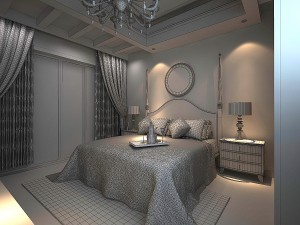 pastoral retro bedroom 5108 3D Model