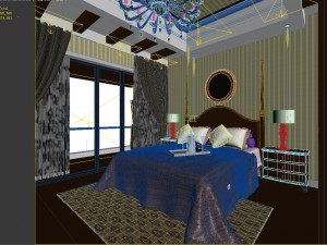 pastoral retro bedroom 5108 3D Model
