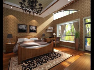 pastoral retro bedroom 5109 3D Model