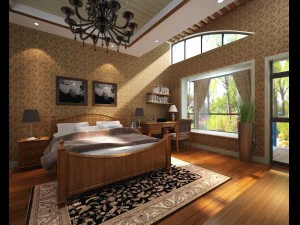 Pastorales Retro-Schlafzimmer 5109 3D Modell