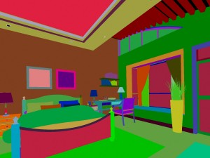 pastoral retro bedroom 5109 3D 模型
