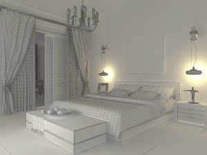 pastoral bedroom 5112 3D Model