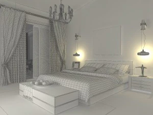 pastoral bedroom 5112 3D Model