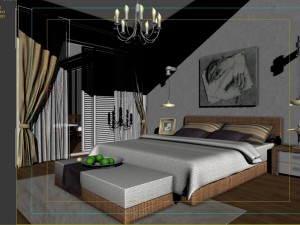 pastoral bedroom 5112 3D Model