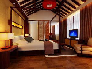 chinese retro bedroom 1801 Modello 3D